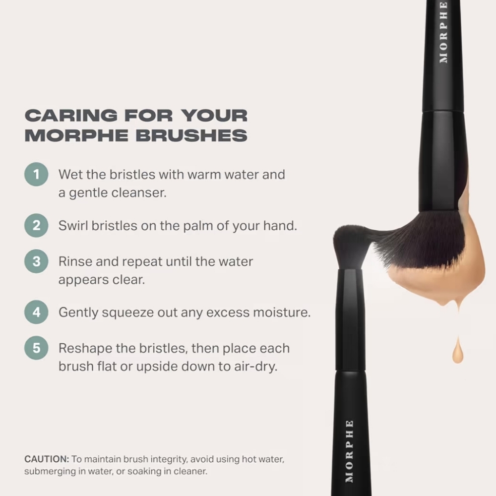 Morphie Fan Brush M310 Large Soft Full Size New Sealed - Picture 4 of 6